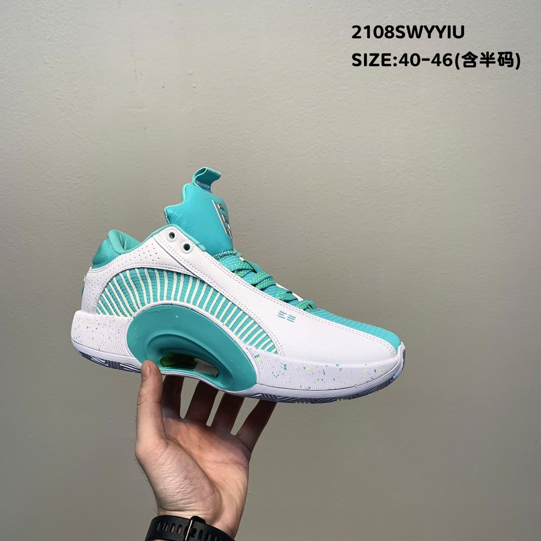 2021 Jordan Jordan 35 White Gint Green Shoes